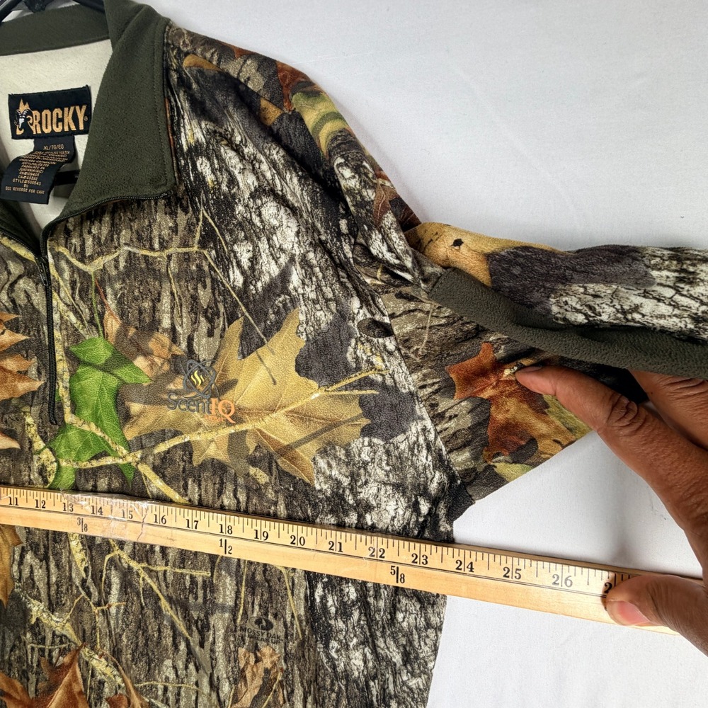 Rocky ScentIQ Atomic Camo Quarter Zip Hunting Shirt Mossy Oak Break-Up XL 600545 - Picture 7 of 11